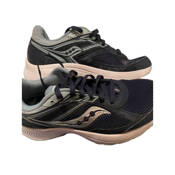 Saucony Cohesion Women's Blue Gray Lace Up Athletic Running Sneakers Size 7 - Picture 7 of 10